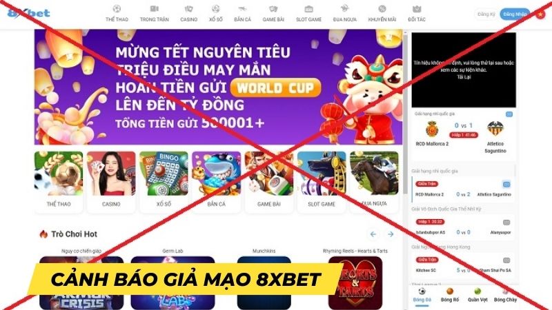 giả mạo 8xbet