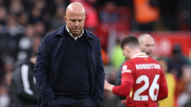 HLV Arne Slot thừa nhận sự thất vọng trên BBC Sport